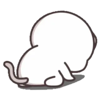🍼 cat, sad, cartoon, cute, animal whatsapp sticker