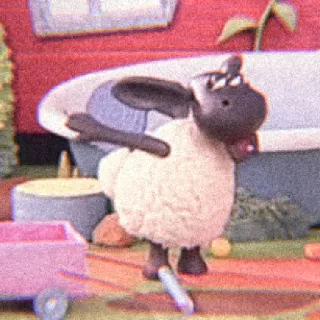 🍫 Shaun the Sheep アニメ, 羊, クレイアニメ, 動物, 子供 telegram sticker