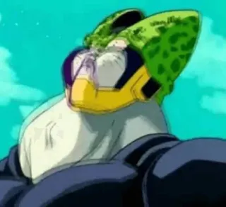 🤮 Cell Dragon Ball Z anime, dragon ball z, cell, villain, character telegram sticker