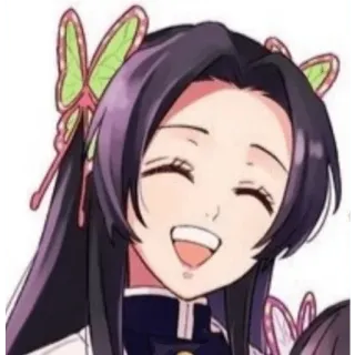 🙂 Kanae Kocho Demon Slayer anime, manga, demon slayer, kanae kocho, butterfly, girl, smile telegram sticker