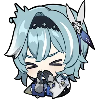 😖 Eula Genshin Impact Anime, Videospiel, Eula, Genshin Impact, Chibi, Süß, Kawaii whatsapp sticker
