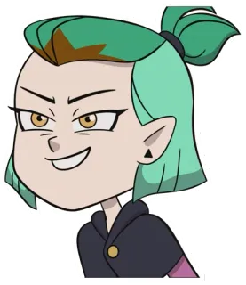 😈 Amity Blight The Owl House Phim hoạt hình, Phù thủy, Phép thuật, Thiếu niên, Disney telegram sticker