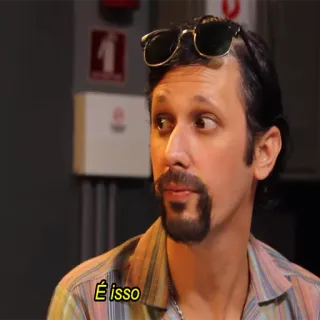 🤷‍♂️ É isso hombre, gafas de sol, bigote, expresión, retrato telegram sticker