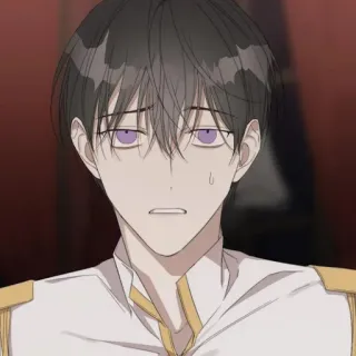🎠 man, white uniform, anime style whatsapp sticker