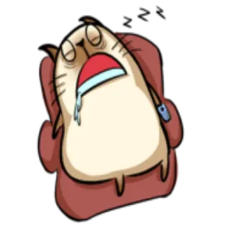 📺 gato, triste, lágrimas, dibujos animados, cansado, molesto telegram sticker