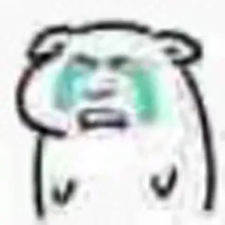 😀 ec3465fd 悲しい, 泣く, クマ, 漫画 telegram sticker