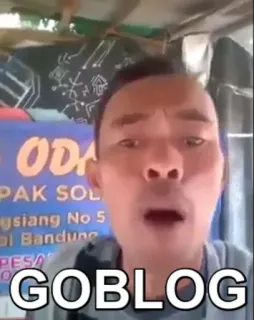😬 beb2c146 GOBLOG Insulte, Mème, Indonésien, Goblog telegram sticker