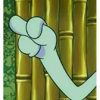 👌 1f85576b Squidward Tentacles SpongeBob SquarePants イカルド, アニメ, 中指, スポンジボブ whatsapp sticker
