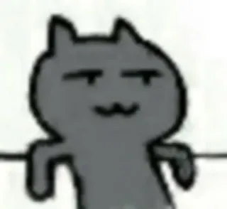 💁 b306adc9 gato, presumido, Meme, lindo, dibujo animado telegram sticker