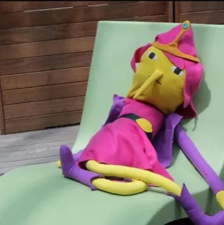 😶 affa8a4b Lumpy Space Princess Adventure Time kartun, putri, bergelombang, LSP, karakter telegram sticker