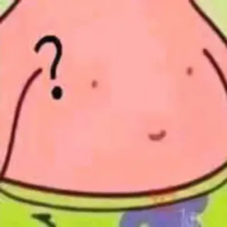 ❔ ccd4db39 Patrick Star Spongebob Squarepants patrick, spongebob, kartun, pertanyaan, bingung telegram sticker