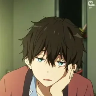 🎐 693fbcd5 动漫, 无聊, 疲惫, 男性, 困倦 telegram sticker