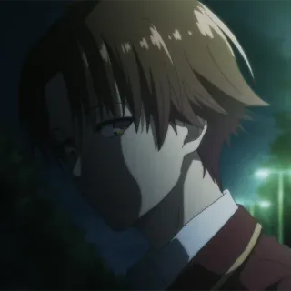 🍁 e6126af7 Ayanokoji Kiyotaka Classroom of the Elite 动漫, 学校, 教室, 精英, 学生 telegram sticker