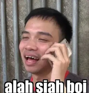 😐 44cbab96 alah siah boi whatsapp sticker