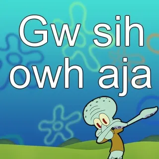 🤔 75cc2ea8 Squidward SpongeBob SquarePants Gw sih
owh aja squidward, spongebob, cartoon, dabbing whatsapp sticker