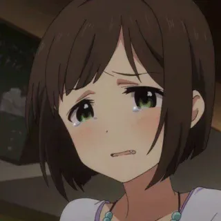 😢 f09928ba Anime, Dziewczyna, płacz, smutny, emocjonalny telegram sticker