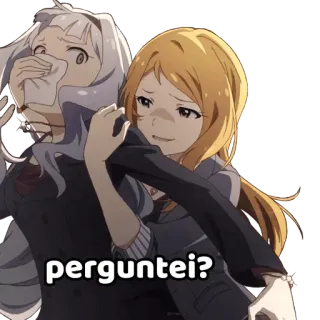 🤫 fd41fa92 perguntei? Anime, Pytanie, Smutny, Zły telegram sticker