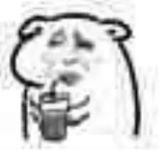 😂 f9f8dd54 медведь, напиток, хлебать, животное, мультфильм telegram sticker