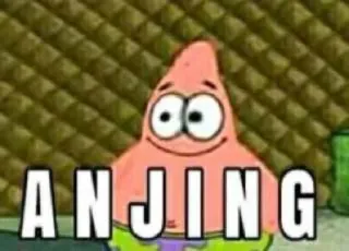 😒 c7e0e7bc Patrick Star Spongebob Squarepants ANJING patrick, spongebob, hond, cartoon, aanstootgevend telegram sticker
