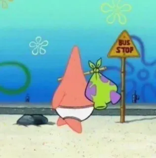 👌 d8928b92 Patrick Star Spongebob Squarepants cartoon, Patrick, Spongebob, Nickelodeon, rugzak, zee telegram sticker