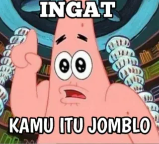 👆 f531f7f6 Patrick Star Spongebob Squarepants INGAT
KAMU ITU JOMBLO spongebob, patrick, cartoon, herinnering, single, eenzaam telegram sticker