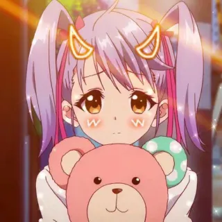 ❤️ 0b88dfb4 อนิเมะ, ผู้หญิง, น่ารัก, คาวาอิ, ตุ๊กตาหมี telegram sticker