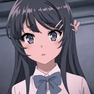 ❤️ 74e0f58a Mai Sakurajima Rascal Does Not Dream of Bunny Girl Senpai อนิเมะ, ผู้หญิง, กระต่าย, นักเรียนหญิง, นักเรียน telegram sticker