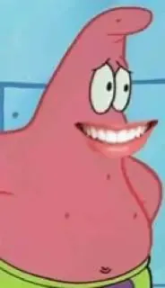 😁 57886d27 Patrick Star Spongebob Squarepants cartoon, funny, smile, patrick, spongebob telegram sticker