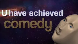 😂 e8b74fe5 U have achieved comedy Мем, Stonks, Юмор, Достигнуто, Смешно telegram sticker