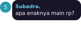 💜 51888ba5 apa enaknya main rp? whatsapp sticker