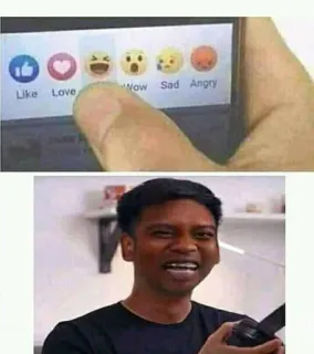 🤔 00980b9f reaksi, Facebook, emosi, ekspresi, meme whatsapp sticker