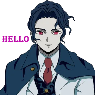 😈 47a60203 Muzan Kibutsuji Demon Slayer HELLO Anime, Iblis, Penjahat, Manga, Kibutsuji telegram sticker