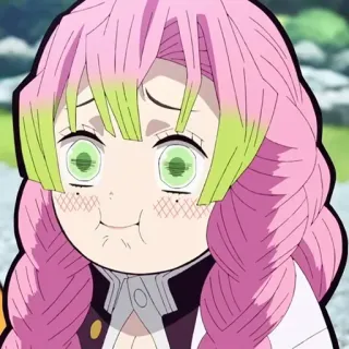 😂 b08c4336 Mitsuri Kanroji Demon Slayer Anime, Gadis, Imut, Demon Slayer, Mitsuri telegram sticker