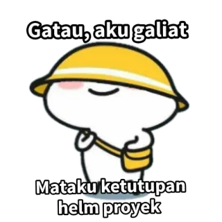🤔 5b909799 Gatau, aku galiat
Mataku ketutupan helm proyek capacete, construção, fofo, trabalhador, desenho animado whatsapp sticker