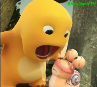 🦖 0c4eb466 การ์ตูน, หอยทาก, สัตว์ประหลาด, น่ารัก telegram sticker