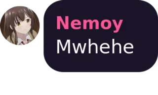 🤔 3f52fa5f Nemoy
Mwhehe telegram sticker