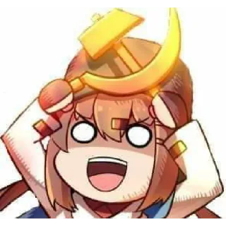 🇫🇷 38ed7e70 Anime, Communisme, Hamer en sikkel, Cartoon telegram sticker