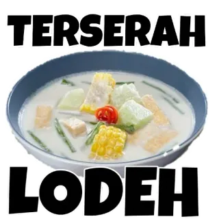 🥘 8f139748 TERSERAH
LODEH food, soup, indonesian, vegetarian, stew telegram sticker