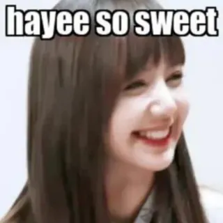 😍 c4f3fd7f hayee so sweet lächeln, frau, süß, glücklich telegram sticker