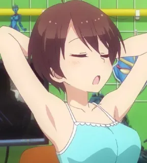 😒 69820675 Anime, Cô gái, Thư giãn, Dễ thương, Hoạt hình telegram sticker