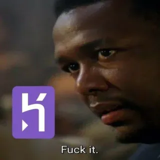 🤔 12f1d0c2 Fuck it. expression, swear, meme, quote telegram sticker