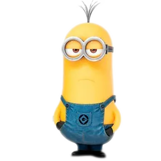 😒 6932e59d Minion Despicable Me minion, cartoon, yellow, cute, animated telegram sticker