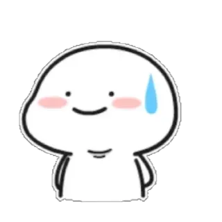 🏵 94c65d7d cute, sweat, blush, emoji, cartoon telegram sticker