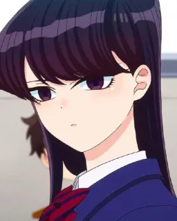 🖤 3af95895 Komi Shouko Komi Can't Communicate Anime, Manga, Komi, Shouko, Uczennica, Student whatsapp sticker