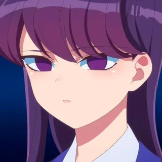 🖤 3cd54bba Komi Shouko Komi Can't Communicate Anime, Dziewczyna, Słodkie, Manga, Szkoła whatsapp sticker