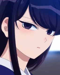 🖤 e42c3931 Komi Shouko Komi Can't Communicate Anime, Dziewczyna, Słodkie, Manga, Komi whatsapp sticker