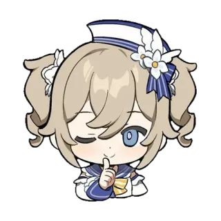 🤫 19fb7629 Barbara Genshin Impact Anime, Personagem, Idol, Fofo telegram sticker