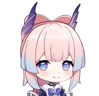 🙂 1d41ae31 Sangonomiya Kokomi Genshin Impact Anime, Jogo, Chibi, Kokomi telegram sticker