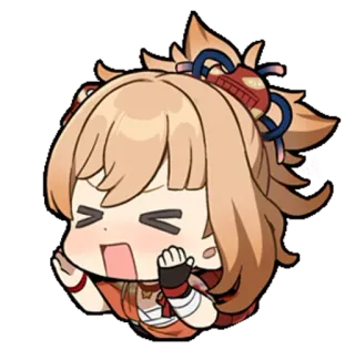 😣 57fbb105 Yoimiya Genshin Impact Anime, Garota, Yoimiya, Genshin Impact, Fofa telegram sticker