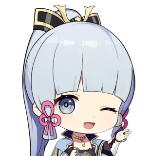 💁‍♀ 580091c7 Kamisato Ayaka Genshin Impact Anime, Genshin Impact, Ayaka, Waifu, Fofa telegram sticker